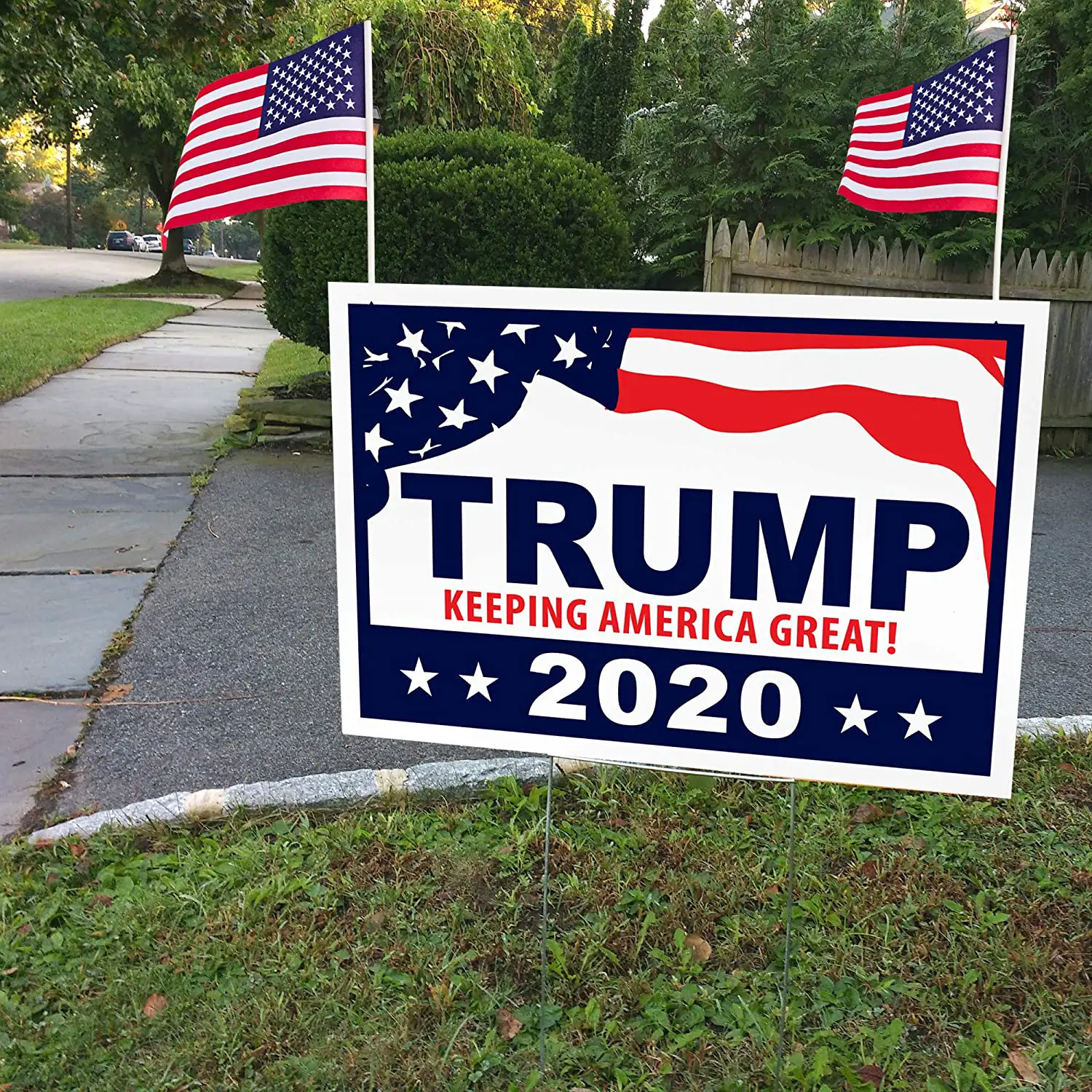 Amazon.com : ITC Donald Trump for President 2020 Yard Signs with H ...