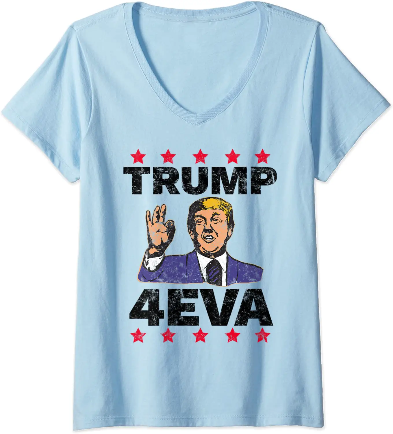 Amazon.com: Womens Vintage Trump 4EVA Election Pro Trump 2020 Forever ...