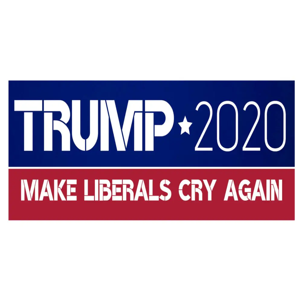 Bumper Sticker Donald Trump 2020 Make Liberals Cry Again  Magic Matt