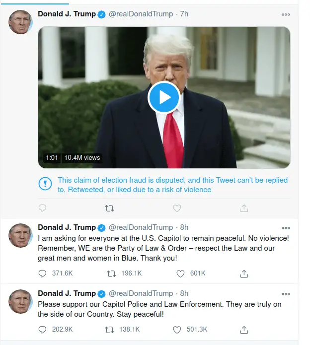 Did anyone get see/screenshot the tweets that got trump banned from ...