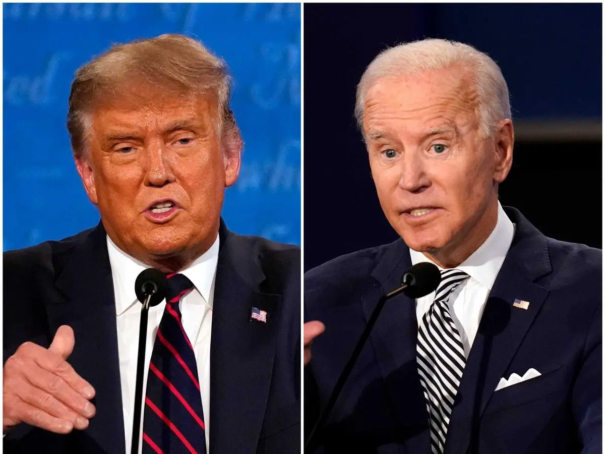 Donald Trump and Joe Biden trade insults in opening election debate ...