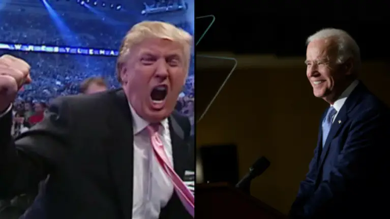 Donald Trump claims he could beat up Joe Biden, obviously