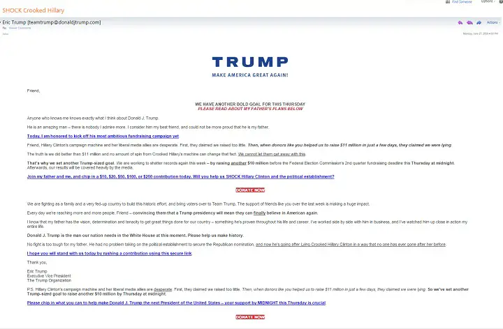 Donald Trump Email Address : The Great White Hoax Donald Trump The ...