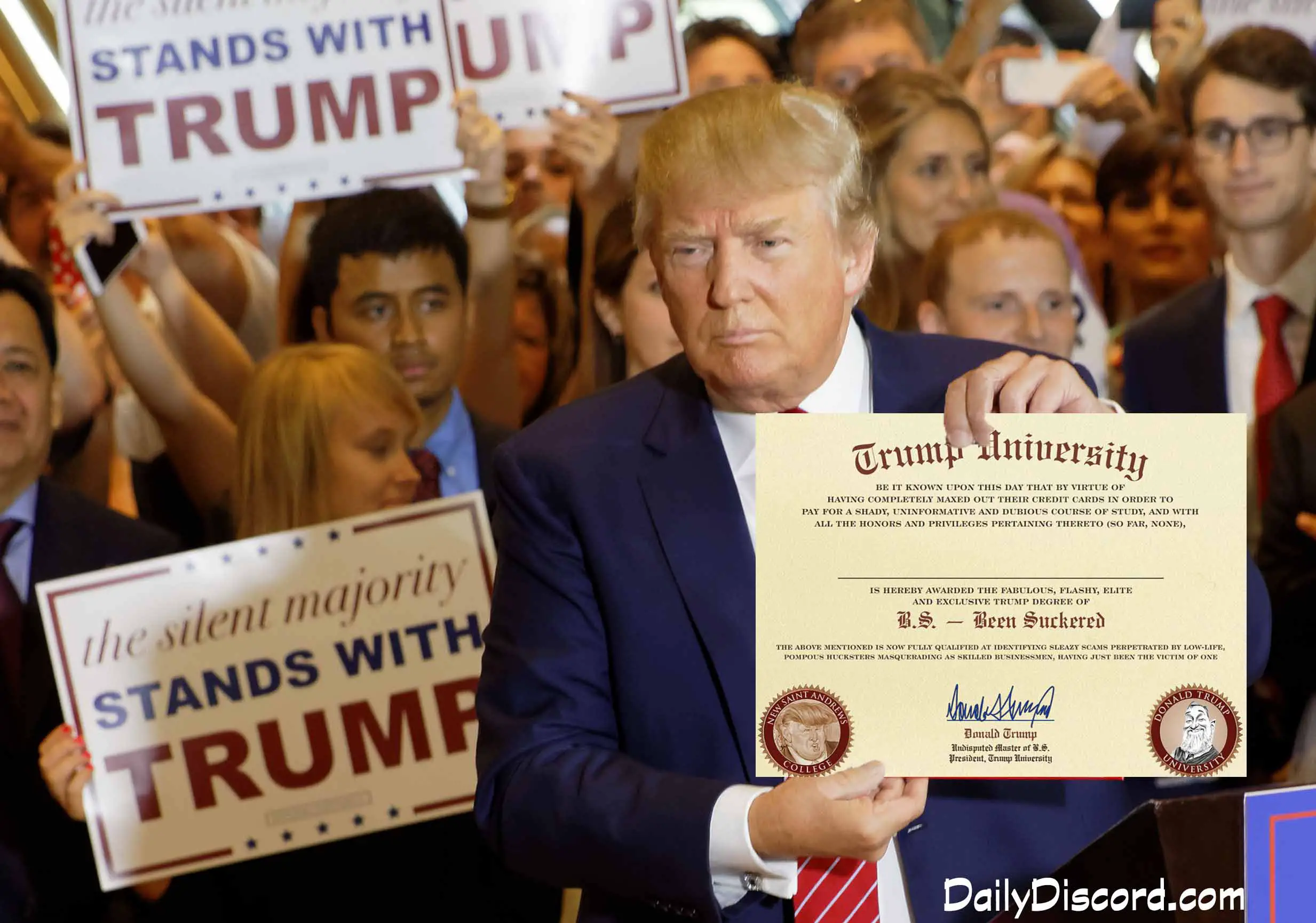 Donald Trump Receives Honorary Degree From Trump ...