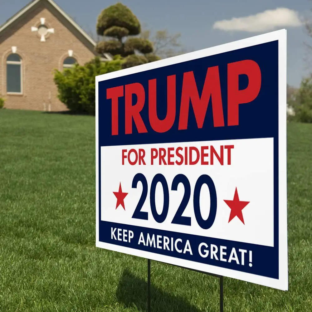 Flaggo Donald Trump for President 2020 Yard Signs with H