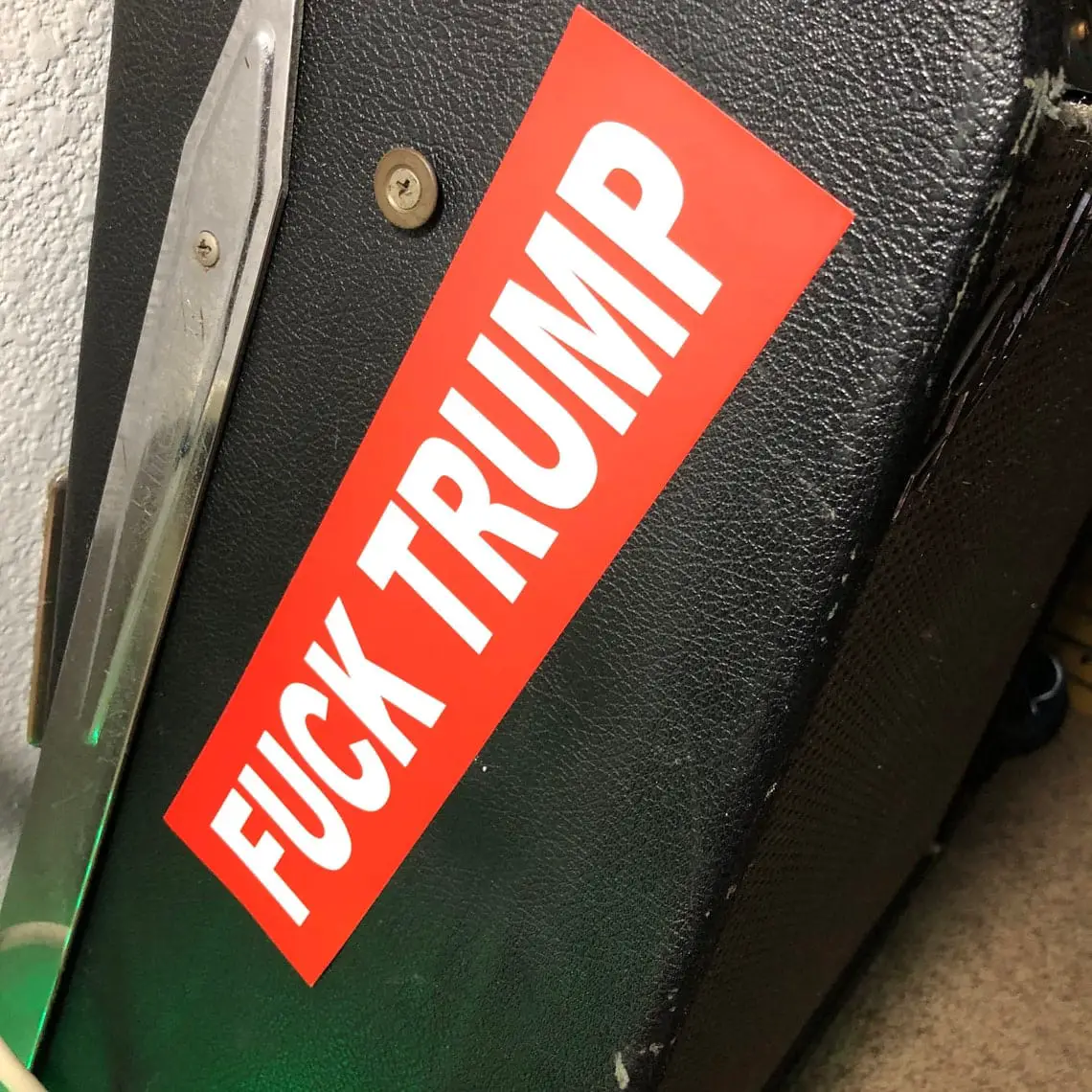 Fuck Trump Bumper Sticker 11.5x3 Cut Sticker