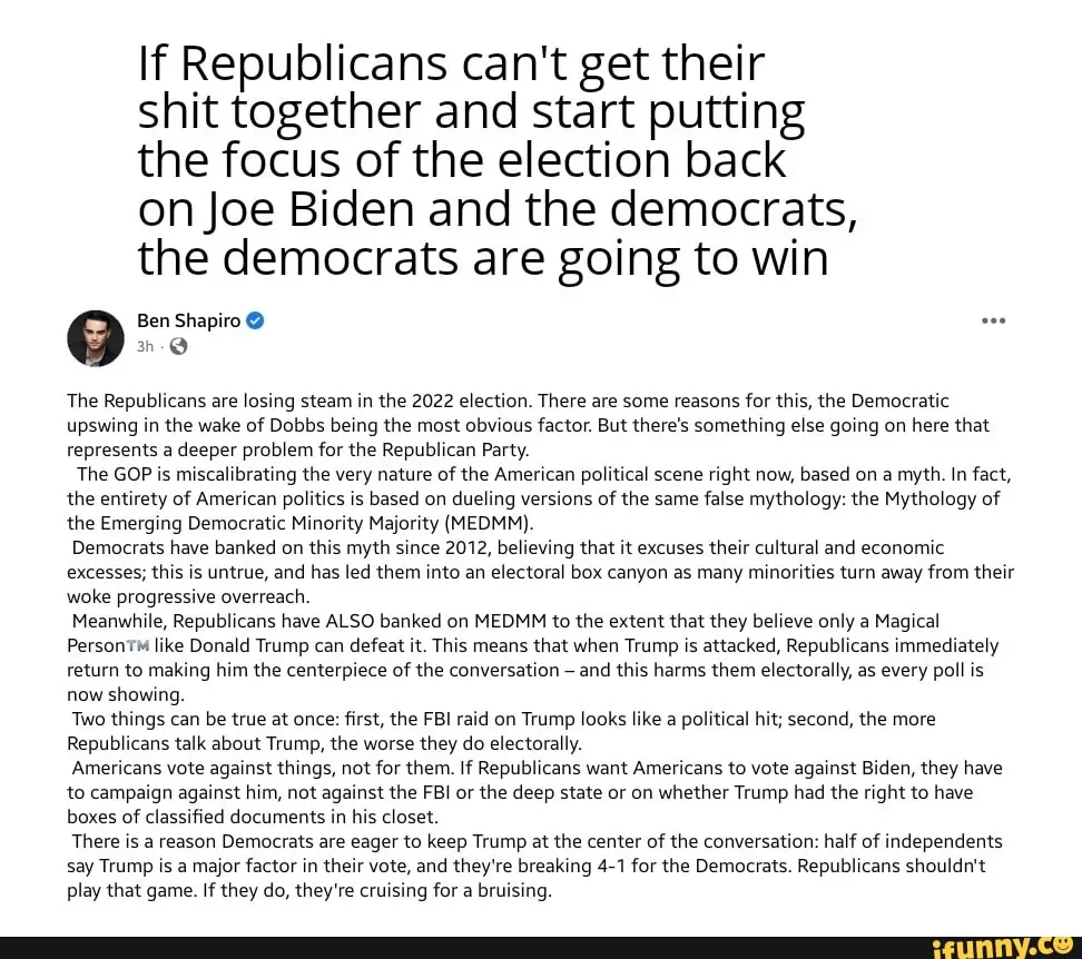 If Republicans can