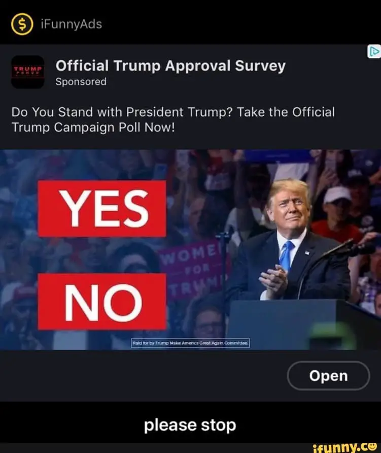 Official Trump Approval Survey Do You Stand with President Trump? Take ...
