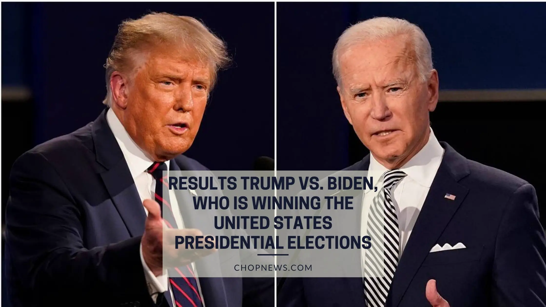 Results Trump vs. Biden