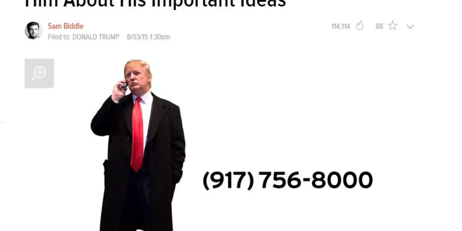 Site releases Donald Trump