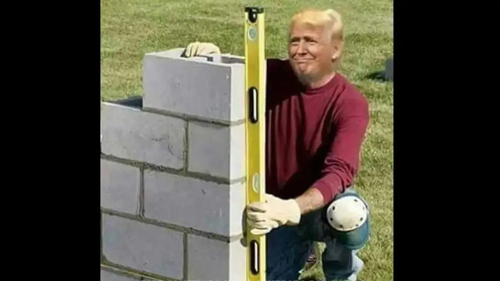 Social media users find chinks of humour in Trump wall plan