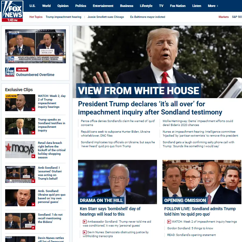 The unbearable impeachment propaganda of FoxNews.com