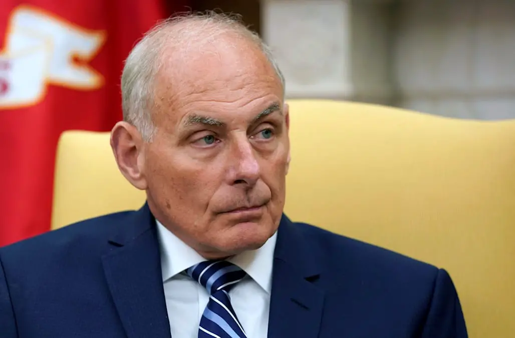 This photo of chief of staff John Kelly during Trump
