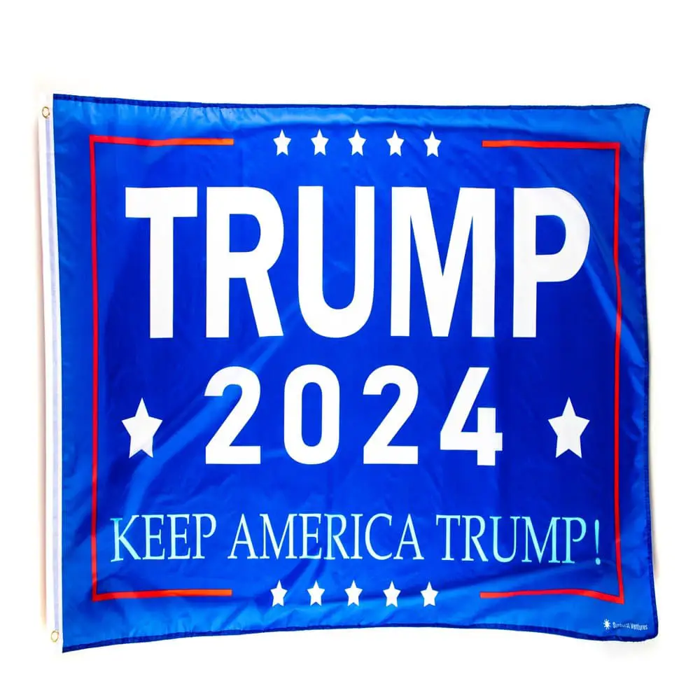 Trump 2024 Keep America Trump! Red, White &  Blue Trump 2024 3x5 Flag ...