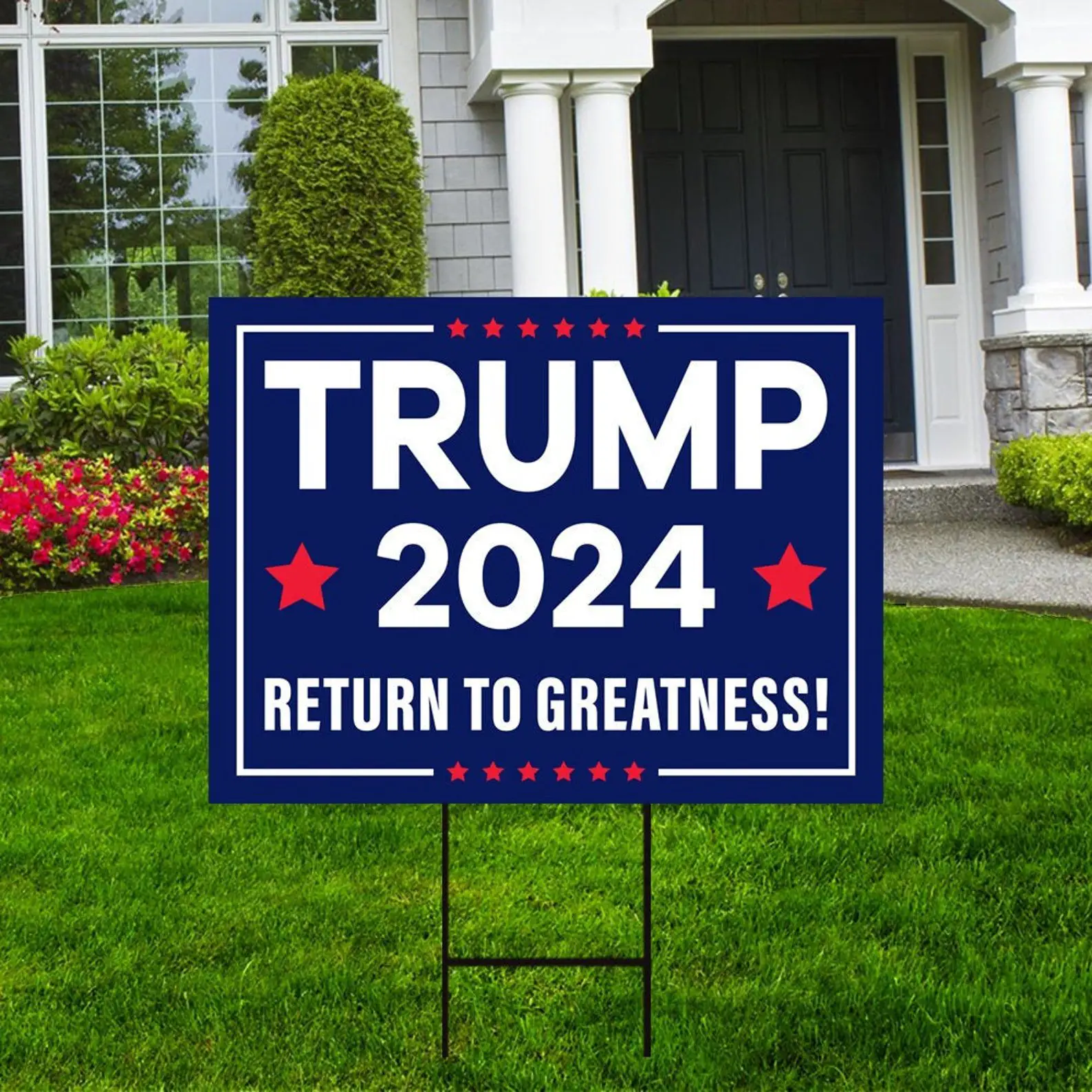 Trump 2024 Yard Sign 18 x 12 Coroplast Visible