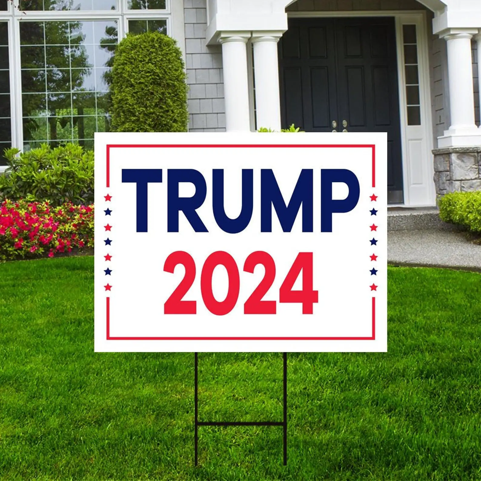 Trump 2024 Yard Sign 24 x 18 Coroplast Visible