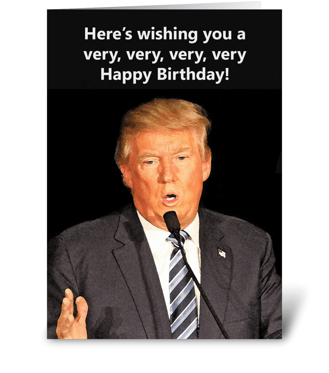 Trump Birthday Card : Donald Trump Birthday Card Yuge Printable ...