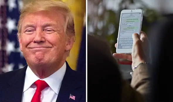Trump news: US President mocked for sending text message about national ...