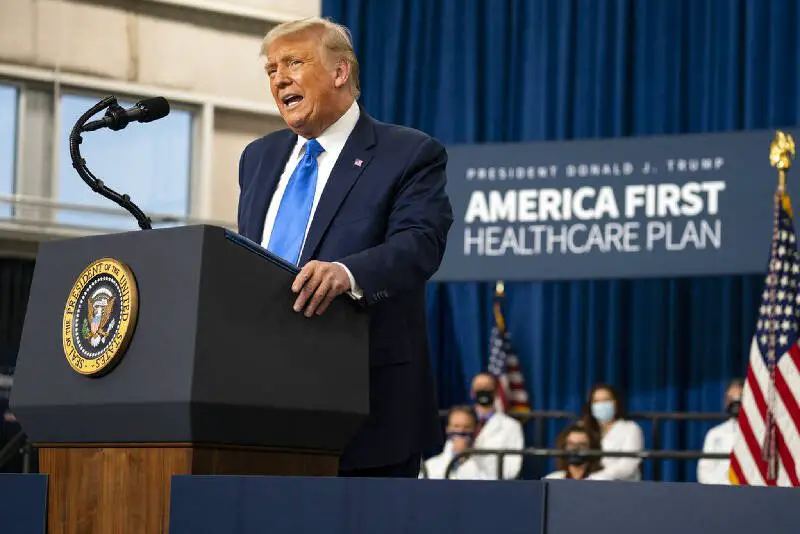 Trump promotes health care 