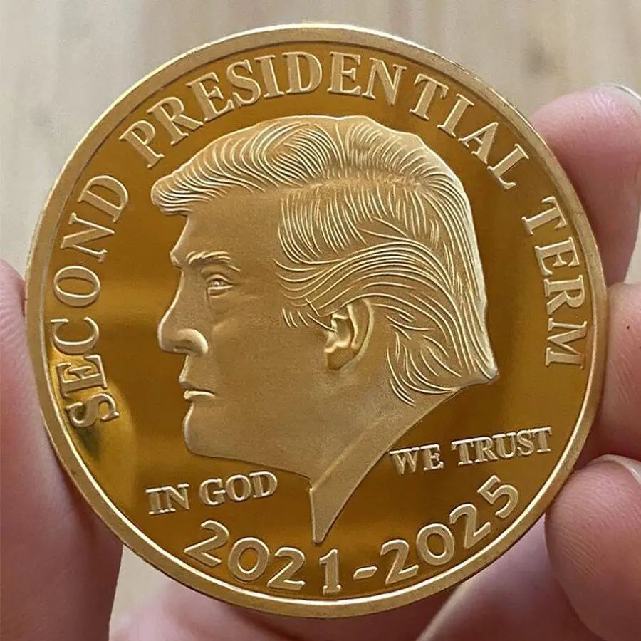 US Donald Trump Gold Commemorative Coin âSecond ...