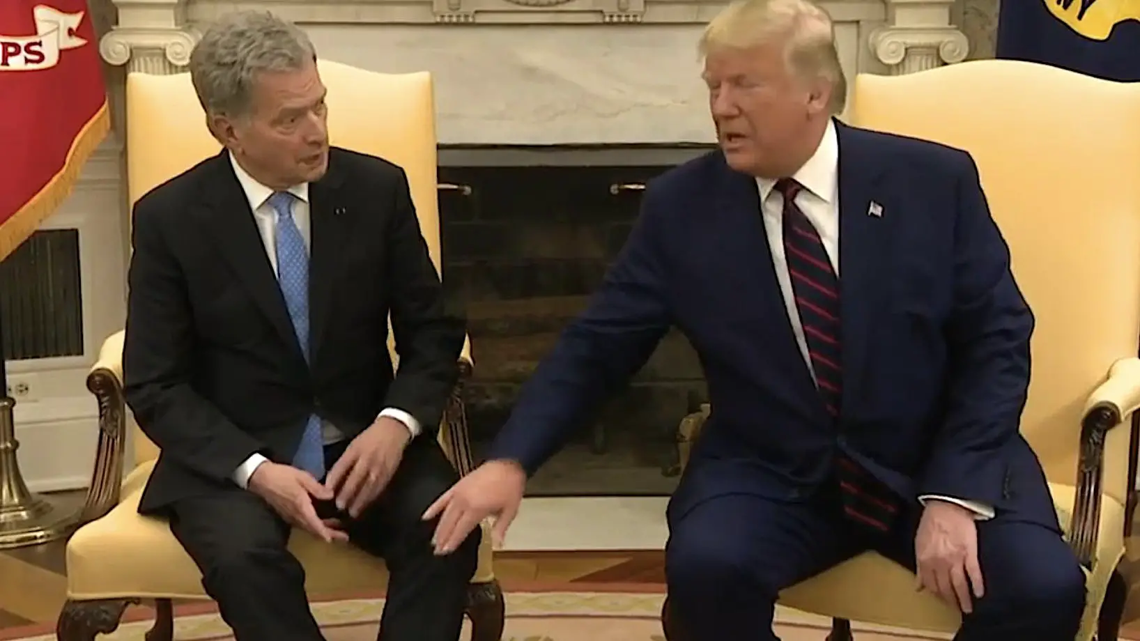 WATCH: Finland President Refuses Trumps Touch in Viral Video