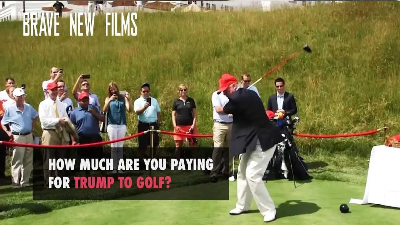 Watch: How much are you paying for Trump to golf?
